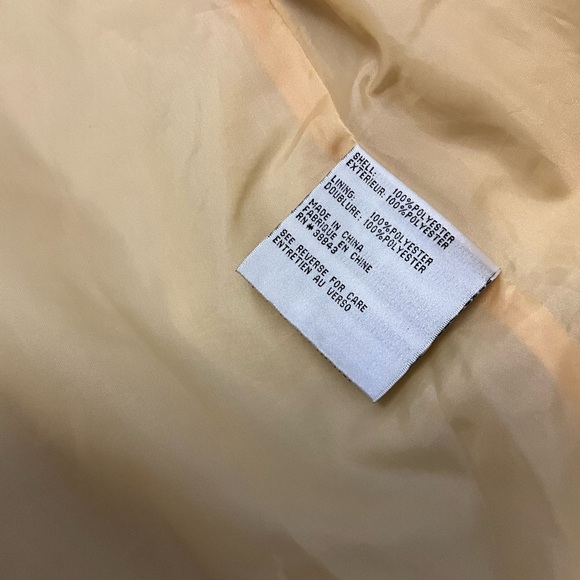 Via Spiga Women’s Mock Neck Plain Long Sleeve Raincoat Sz Extra Small In Yellow - Picture 14 of 16